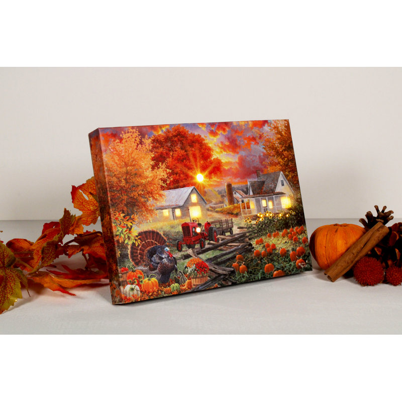 Pumpkin farm selling easel back display